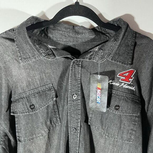 Antigua NASCAR Kevin Harvick #4 Button Up Shirt Men's XL - NEW with Tags! - Picture 2 of 7